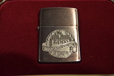 Zippo 60th Anniversary Lighter 1932-1992 mint unfired | eBay