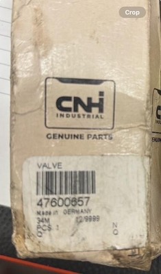 swather cnh adjustable valve 47600657