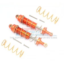 GPM Racing Alum Front / Rear Thickened Spring Dampers 125mm Orange : Maxx