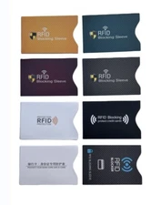 8 Credit Card Sleeve RFID Blocking Sleeve Identity Theft Protection Card Holder