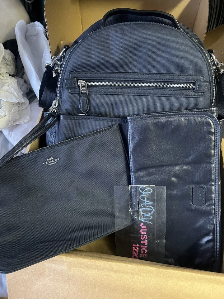 Новый с Ярлыками тренер Baby рюкзак подгузник сумка - темно-синий последний!! - Изображение 3 из 3