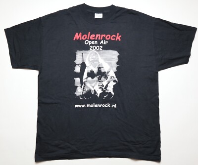 MOLENROCK OPEN AIR 2002 VINTAGE FESTIVAL GRAPHIC TEE SHIRT JERSEY TRIKOT MENS XL