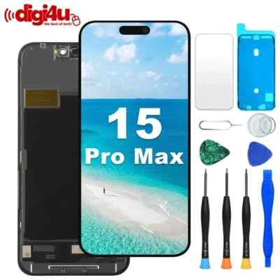 Digi4u For iPhone 15 Pro Max LCD Display Screen Replacement 3D Touch Digitizer