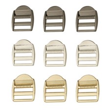 Metal Ladder Lock Backpack Slide Buckle Webbing Fastener Adjuster 20mm 25mm