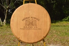 Chateau Margaux Logo Bordeaux Winery Wine Barrel Lid/Head