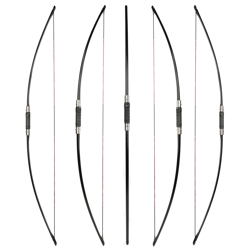 20-120lbs Traditional Longbow 65" Takedown English Straight Bow Archery Hunting - Image 2 of 4