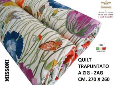 Quilt Bedspread Missoni Double Cms. 270 x 260