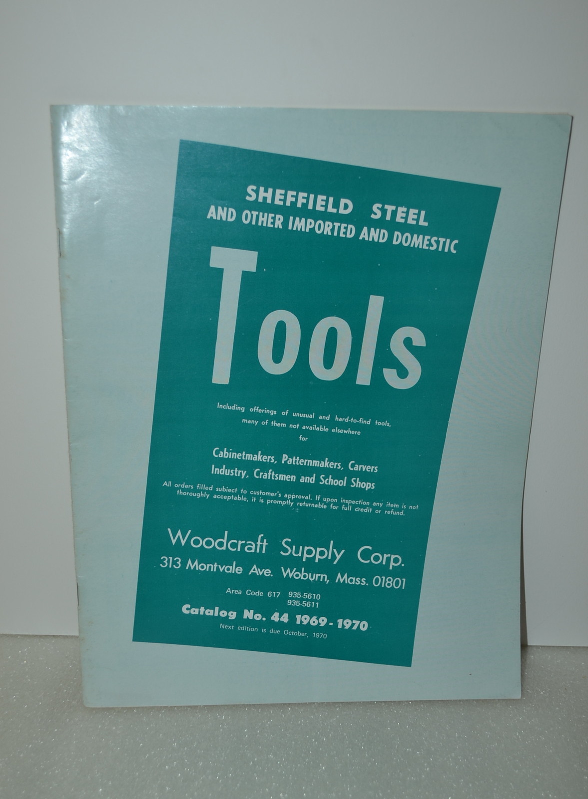 19691970 WOODCRAFT SUPPLY CORP. SHEFFIELD STEEL TOOLS CATALOG 44 (JRW