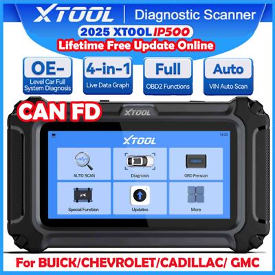 XTOOL IP500 OBD2 For Buick/Chevrolet/GMC Full Systems Bidirectional Diagnostic