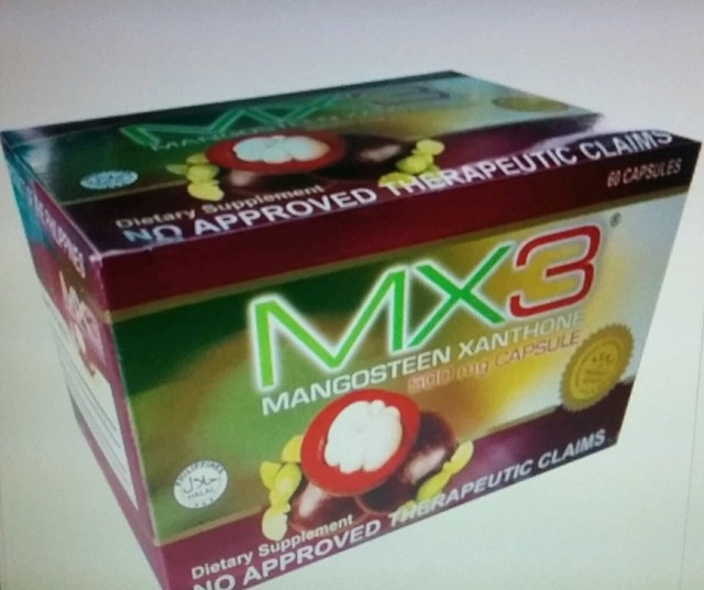Original MX3 MANGOSTEEN Xanthone Capsule 500mg 60 Capsule Box Dietary