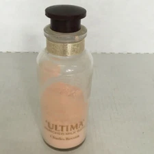 Vintage Ultima enriched milk bath Charles Revson  glass bottle partial contents