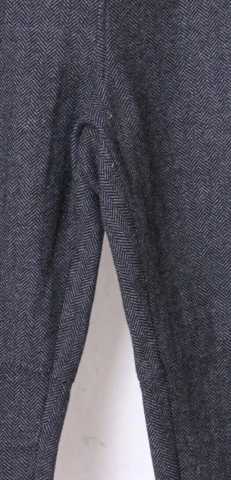 Pantalones de lana Baldwin Kansas City espiga pantalones negros y grises para hombre 29 x 28 Foto 4 de 4