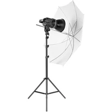 EUC GVM LS-P80S 80W Daylight-Balanced Soft LED Video Light Kit w Umbrella tripod