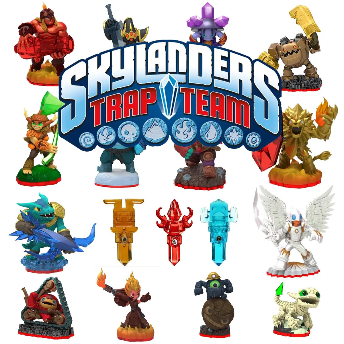 Skylanders Trap Team Figures, Traps & Items - Combined Skylanders Trap Team Figures, Traps & Items - Combined