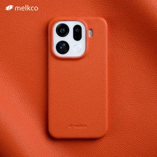 Melkco Genuine Lichee Leather Case OPPO Find X9 Pro FindX9 Business Armor Cover