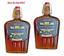 2-PACK Kirkland 100 Pure Organic Maple Syrup, Limited Edition 25 Fl. Oz 740ml