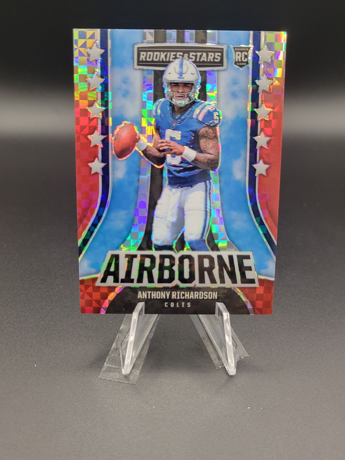 Anthony Richardson 2023 Panini - Rookies & Stars #AI-14 Red Plaid Airborne RC