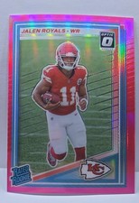 2025 Panini Donruss - Rated Rookie Jalen Royals #321 Optic Preview Pink Prizm...