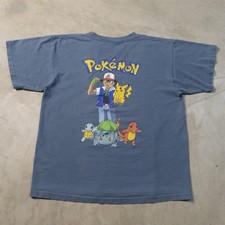 Vintage 1999 Pokemon Gotta Catch 'Em All Ash Pikachu Anime T-Shirt Youth XL USA