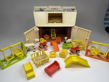 Vintage Fisher-Price Little People Play Family Farm Barn Nursery Lot Playset