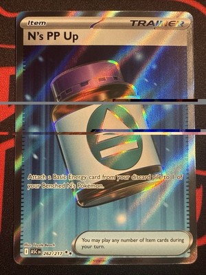 N s PP Up 262/217 Ultra Rare Full Art Ascended Heroes Pokémon TCG NM