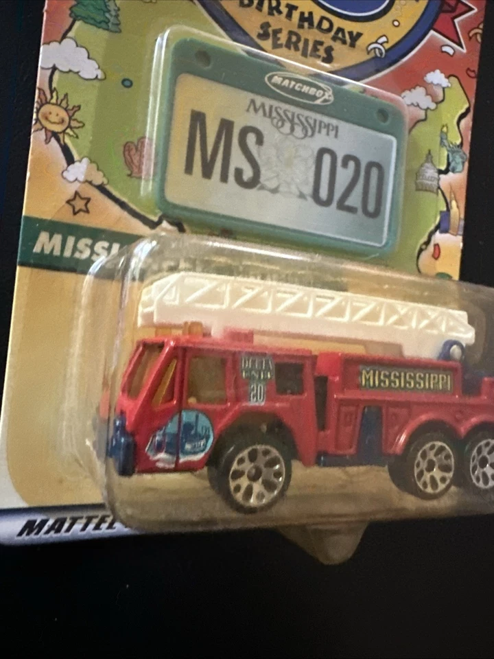 2001 Matchbox Across America 50th Birthday Series Mississippi Fire Truck - Image 4 of 4