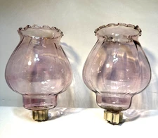Vtg Set of 2 Home Interiors Pink Rose Celeste Votive Cup Candle Holders HOMCO