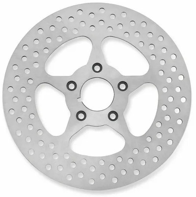 HD 5 Spoke Rear Brake Rotor Disc SS Polished 11.5in. Softail Slim 12-17