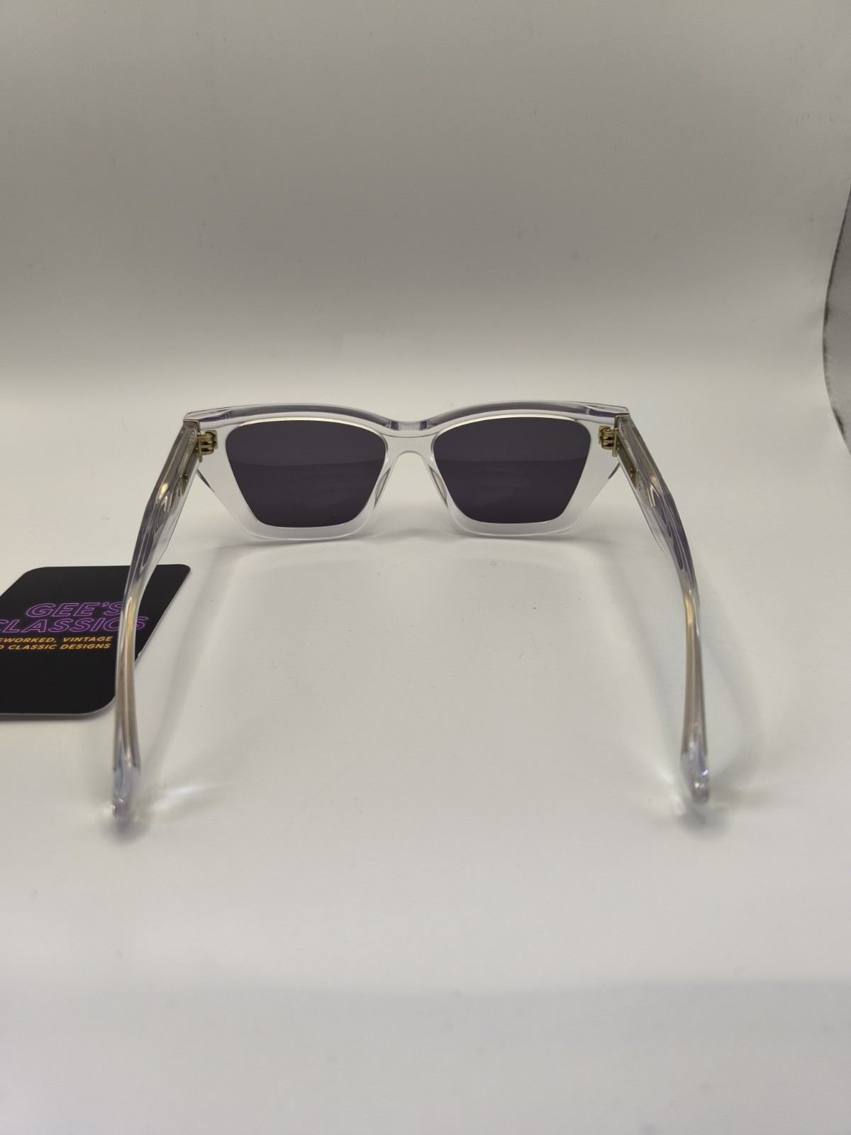 AllSaints Brand New £135 Kitty Clear Designer Sunglasses With Case And Cloth image 5