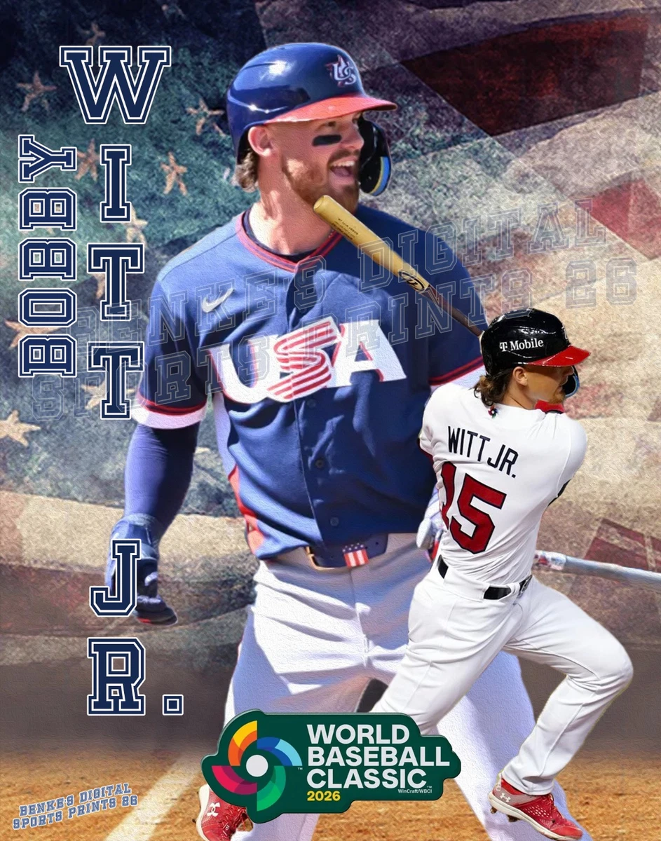 WBC USA Lithograph print of Bobby Witt Jr. 2026 11 x 14 | eBay