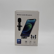 Mini Wireless Lavalier Microphone Noise Reduction Label Mic For Type-C - Black