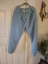 Women's Fleece Lined Sweatpants/Warm Joggers Green 28" WAIST Before Stretch EU