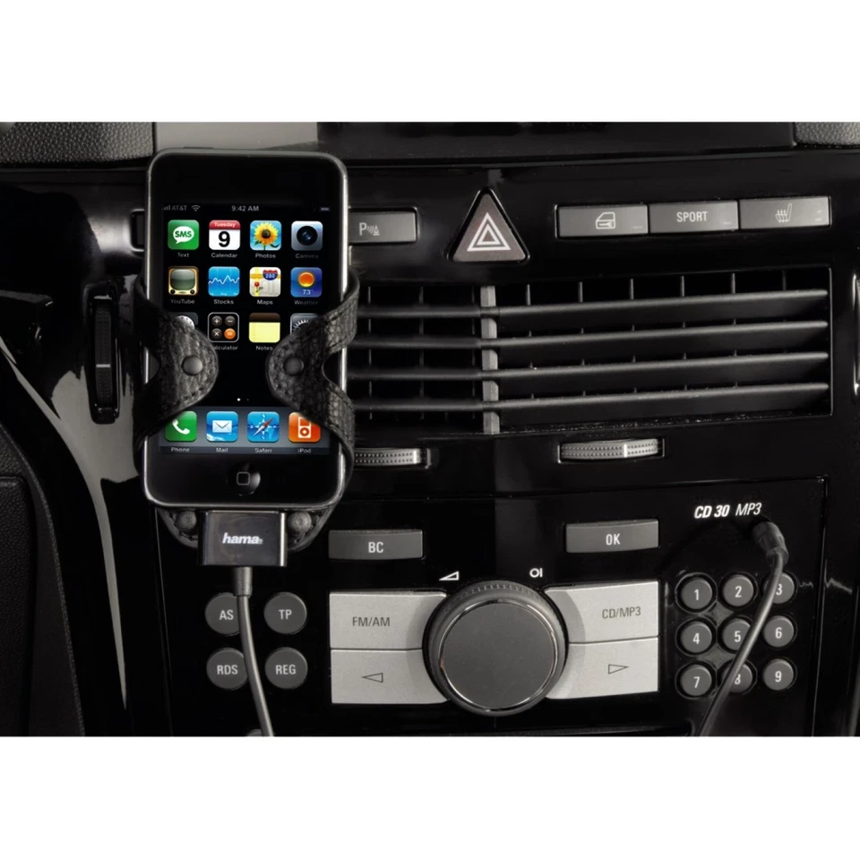 Hama Cavo Audio Adattatore Aux 3,5mm Jack 30-Pin per Apple IPAD 1 2 3 1G 2G 3G - Immagine 2 di 3