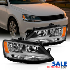 Conjunto faros cromados conductor y pasajero para Volkswagen Jetta 2011-2018 sedán
