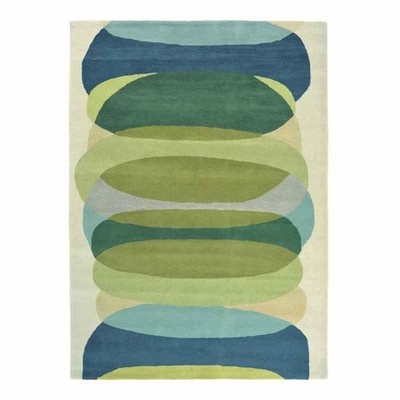 Harlequin Elliptic Hand Tufted Area Rug Handmade Unique Rug 5x8 6x9 8x10 9x12