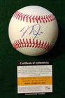 Mike Trout Signed Autographed MLB Baseball w/display cube Angels COA #PC487191