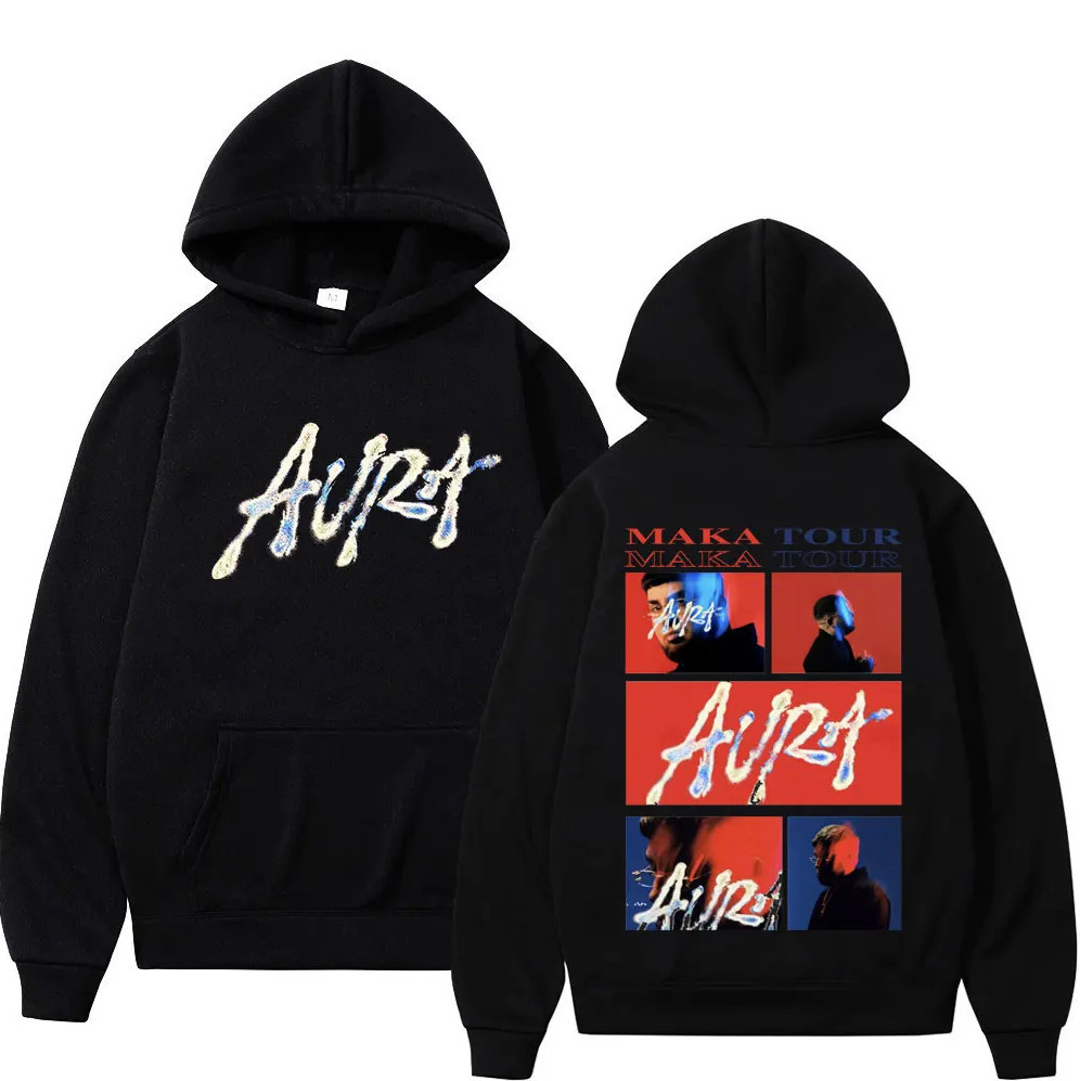 Sudadera con capucha Rapper Maka Aura Tour 2025 S-5XL