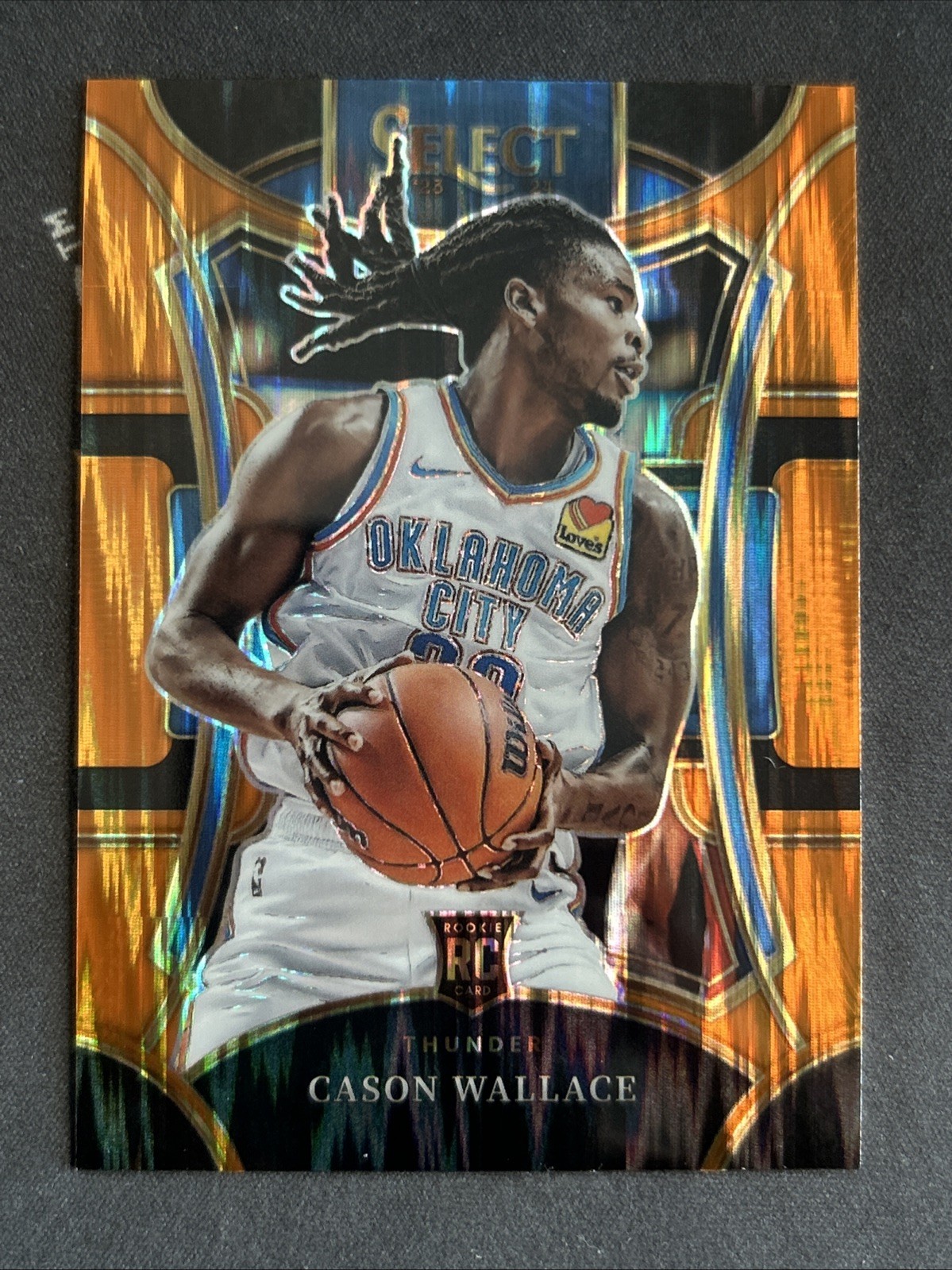 2023-24 Panini Select - Mezzanine Level Cason Wallace Orange Flash Prizm (RC)