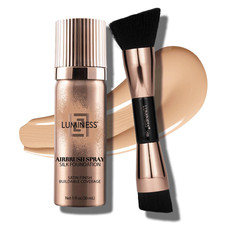 Silk Airbrush Spray Foundation 2-PC Kit - Foundation Dual-Sided Angled Makeup
