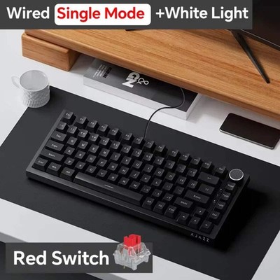 AJAZZ AK820/Pro Wireless Mechanical Keyboard Bluetooth 5.1 2.4G USB-C Wired Hot