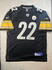 Reebok NFL Duce Staley Pittsburgh Steelers Jersey #22 Black Adult Large