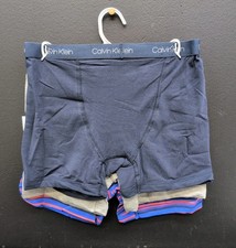 Calvin Klein Cotton Stretch Boy's Boxer Briefs L 12/14 Multi Pack Of 3