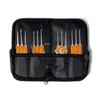 1Set Multifunctional 17 Keys Kit Portable Tool with Transparent PadLock Optional