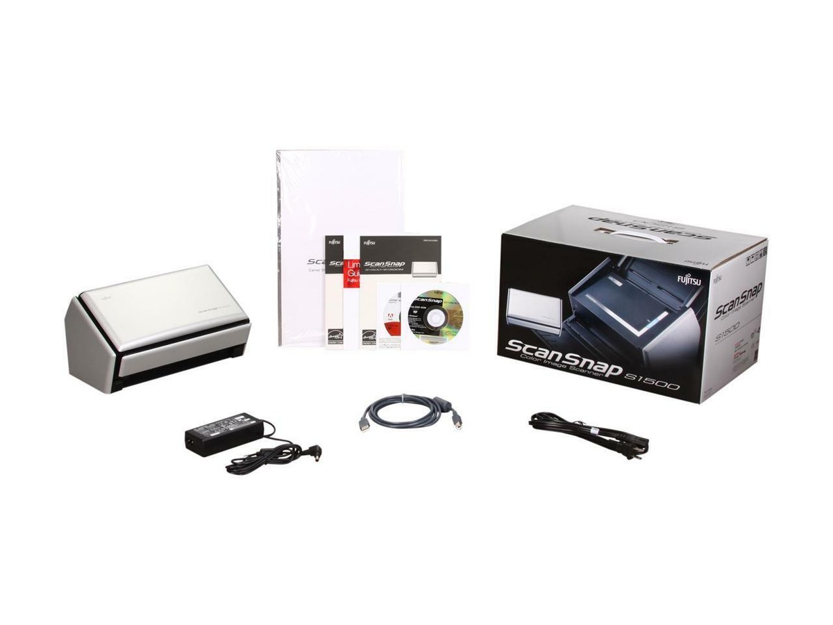 Fujitsu ScanSnap S1500 Instant PDF Sheet-Fed Scanner for PC