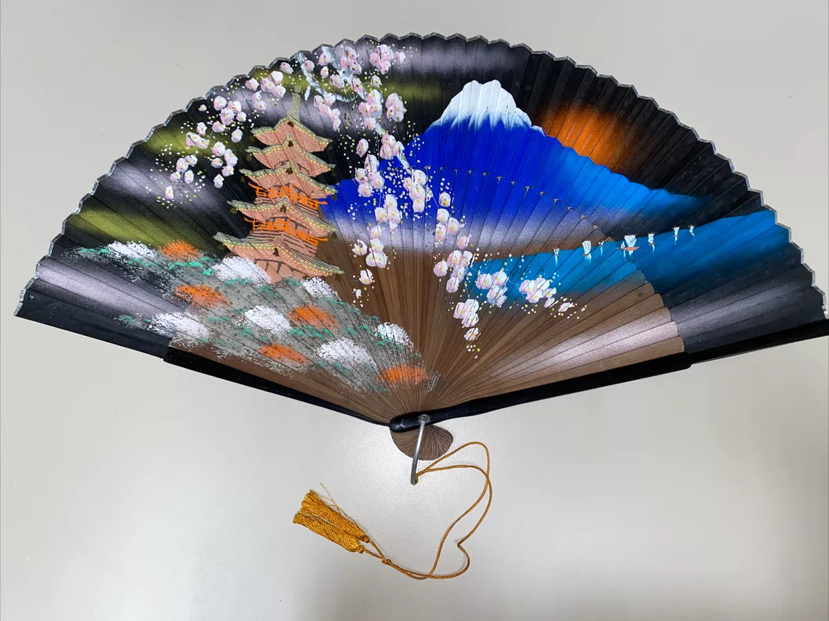 Japanese silk fan deals