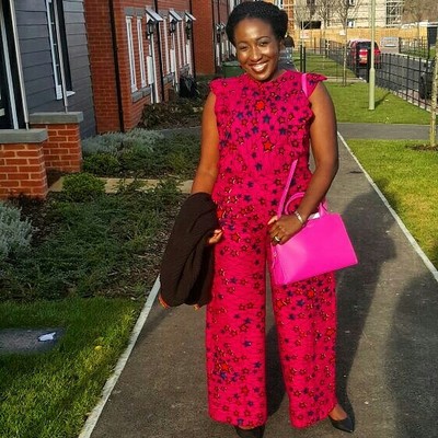 african fabric jumpsuit