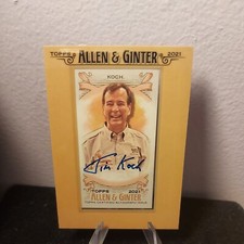 2021 Topps Allen & Ginter Jim Koch mini framed Auto 
