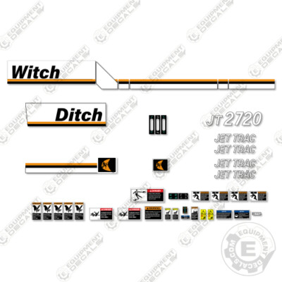 Fits Ditch Witch JT2720 Decal Kit Directional Drill Decals - 7 YEAR 3M VINYL!