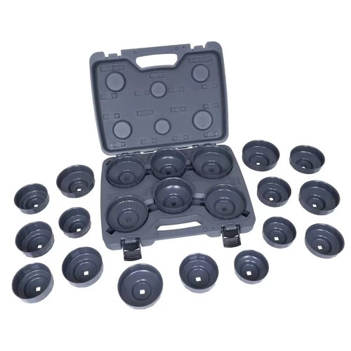 Lisle 61460 Heavy Duty Oil Filter End Cap Wrench Master Socket Set 21