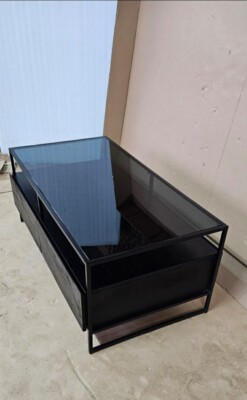 Made.com Kilby Couchtisch, schwarz auf schwarz S2